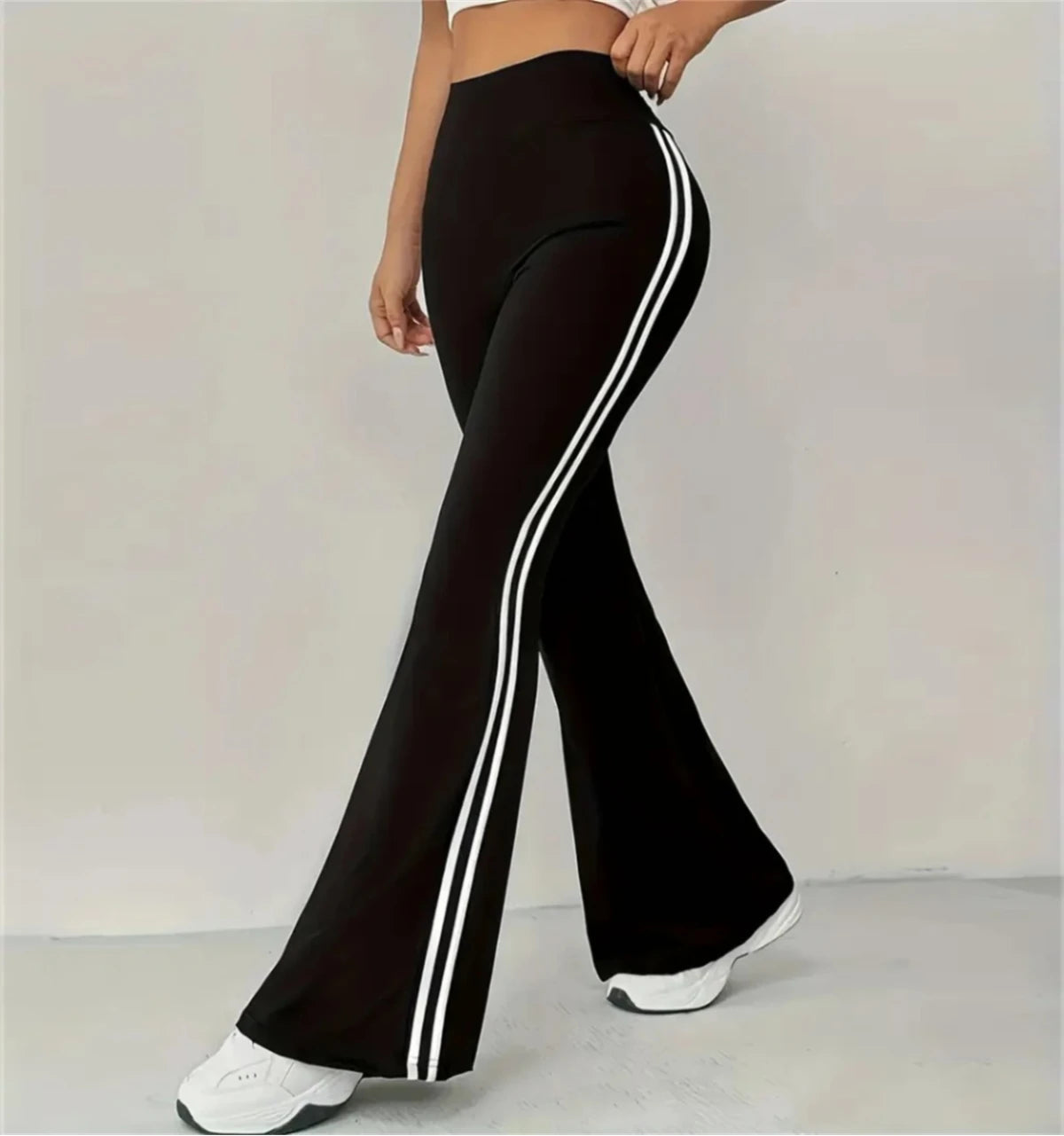 Women's Slim Casual Flare Pants Hight Waist Fashin Micro Pull Trousers 2025 Spring Summen Female Outfit Pant Street Chic Clothes